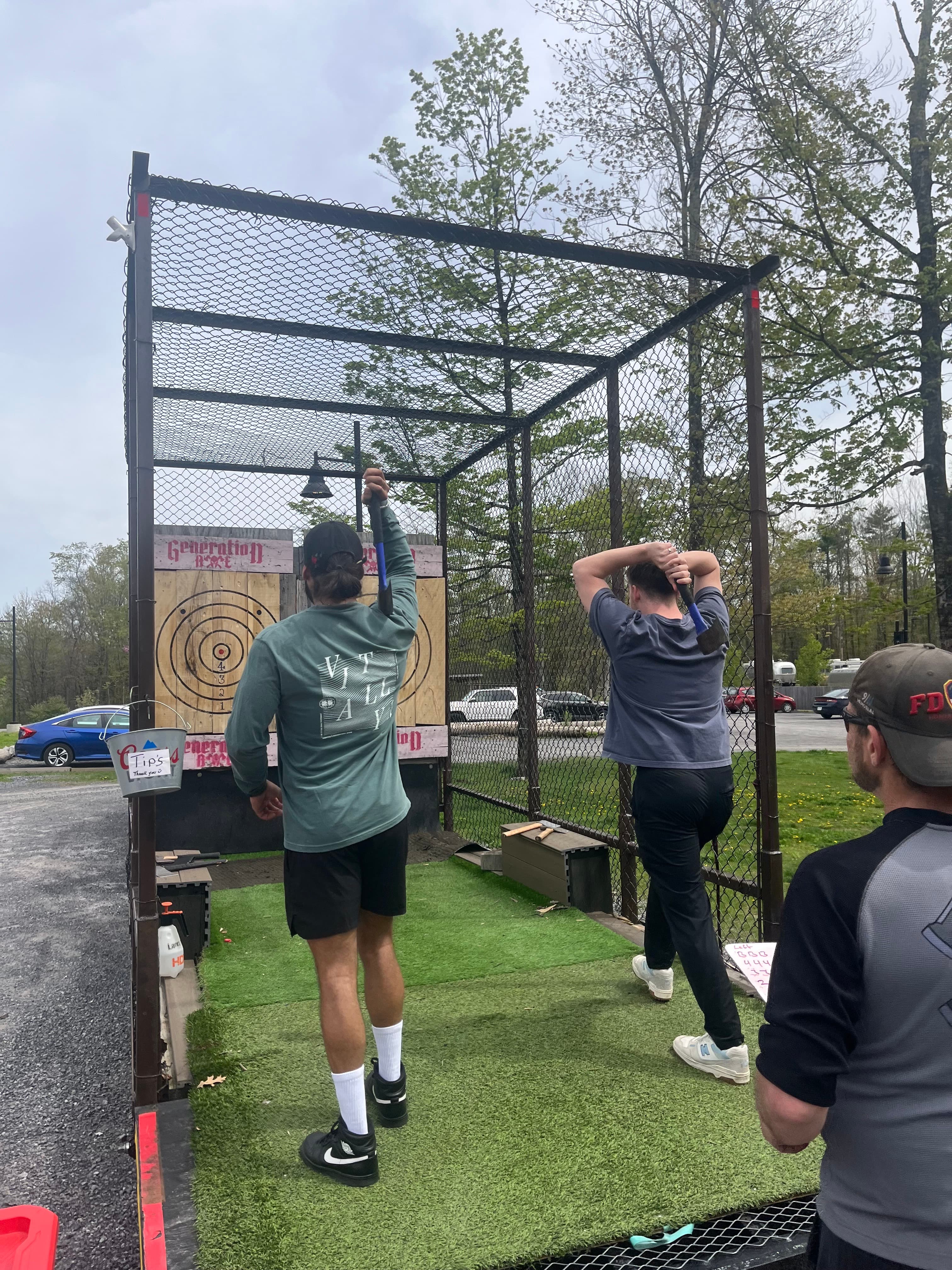 Axe throwing